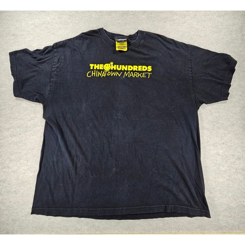 The Hundreds x Chinatown Market Smiley T Shirt Mens 2XL Black 2018 Streetwear